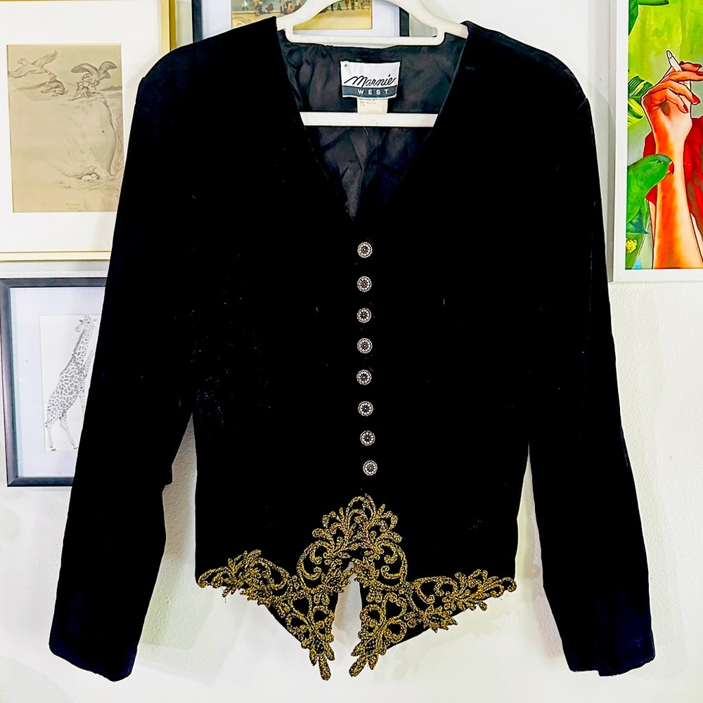 Deep Purple Vintage Velvet blazer